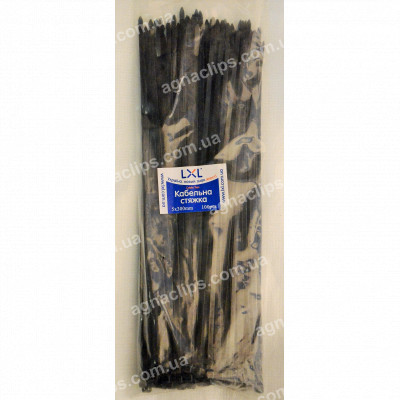 Кабельні стяжки 5х300 мм. чорні