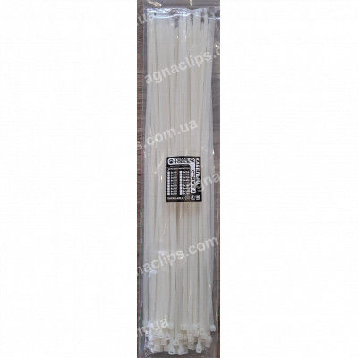 Кабельні стяжки 5х500 мм. білі