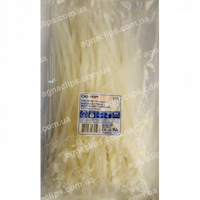 Кабельні стяжки 4,8 х190 з монтажною головкою