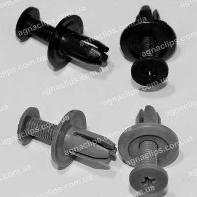 SH 79 Кліпса розпірна Ø 9 мм. Fiat / Toyota / Nissan / Honda / Suzuki / Citroen / Renault Kangoo / Peugeot 309, 605 / Audi 80, A4 / VW Corrado, Golf, Passat, Polo, Vento / KIA / SsangYong / МТЗ 80