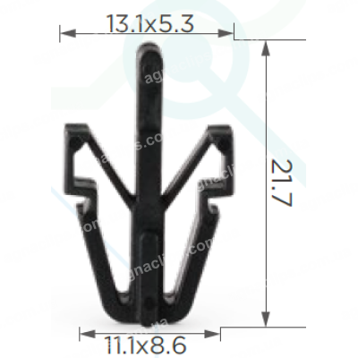 C 14 Кліпса решітки радіатора Ford Honda Isuzu Lexus Mitsubishi Plymouth Toyota Acura 8942180270 9046712020 MB153825 MR221507 9046712020