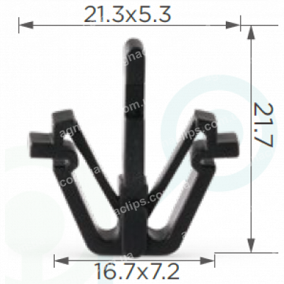C 16 Кліпса решітки радіатора Lexus Toyota 9046717004 9046717004