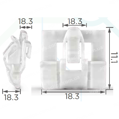 C62 Кліпса молдингу Acura Honda 91510SR3003 91510SR3003