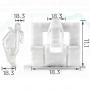 C 62 Кліпса молдингу Acura Honda 91510SR3003 91510SR3003