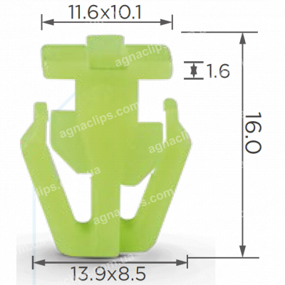 C 114 Кліпса Acura Honda 91501SG0003 75328SH3A01 75329SH4013 молдингу