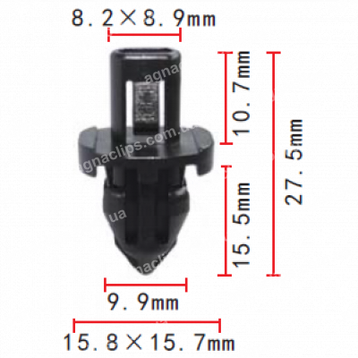 C 196 Кліпса Honda Acura 90661ST7003 кріплення бампера