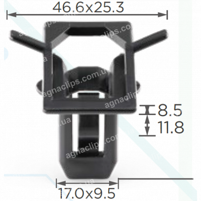 C 212 Кліпса GM 20058837 ущільнювача вітрового скла