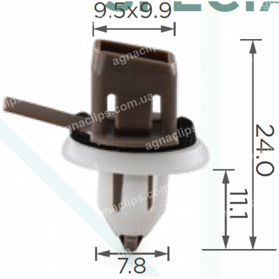 C 226 Кліпса Lexus Toyota 7503933060 молдингу двері