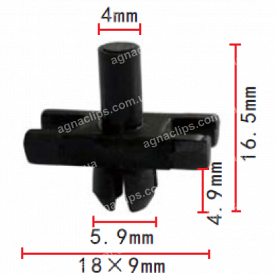 C 234 Кліпса BMW 51131804205 молдингу двері