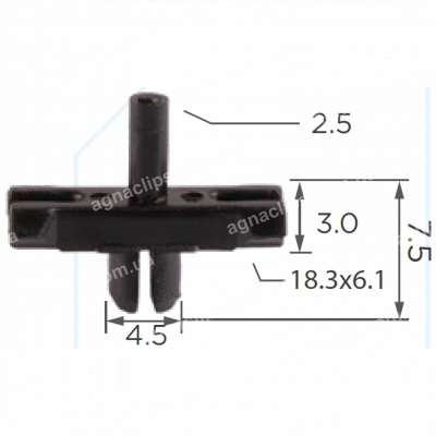 C 235 Кліпса Молдинг VAG 108530585113C 113853585C