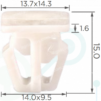C 260 Кліпса Honda Acura 75306SV1A01 молдингу порогів