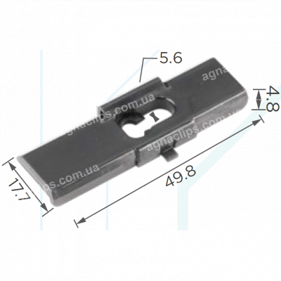 C 266 Кліпса GM 20171942 решітка радіатора