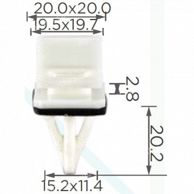 C 289 Кліпса Honda Acura 91513SM4000 кріплення порога