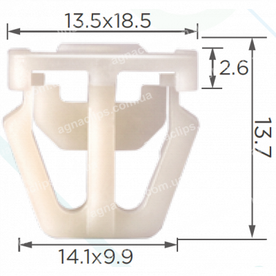 C 295 Кліпса Acura Honda 75305S0A003 молдингу