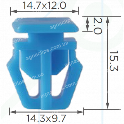 C 296 Кліпса Honda 75305SH2003 молдингу