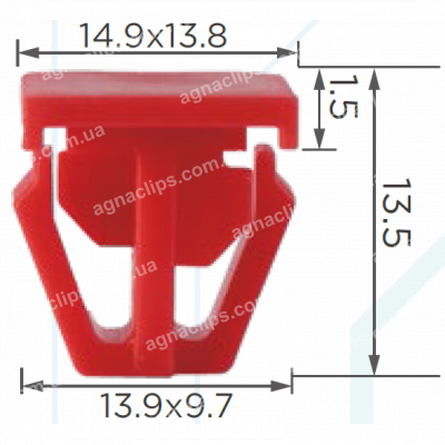 C 297 Кліпса Honda 75305SH4003 накладки колісної арки