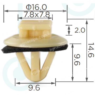 C 356 Кліпса Lexus Toyota GM 5271728010 9046710077