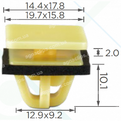C 361 Кліпса Hyundai Kia 877583D000 8775839000 Молдинги