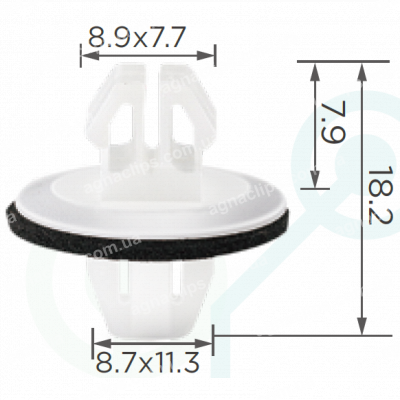C 378 Кліпса Lexus Toyota 9046711063 молдингів, накладки бампера та бризковиків