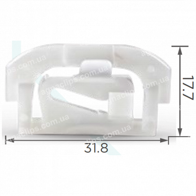 C 416 Кліпса скла AMC 4005540 GM 9731301