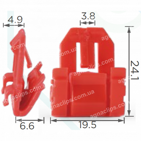 C 683 Кліпса Honda 91589SV4003 молдингу вікна