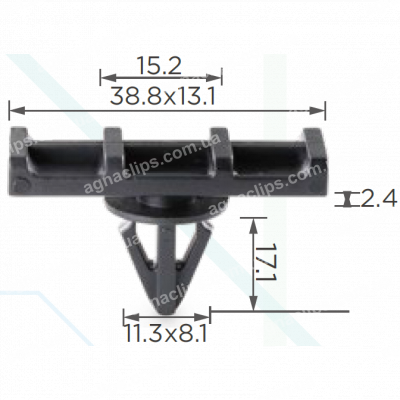 C 688 Кліпса Ford Lincoln F6DZ5410182AA молдингу порога