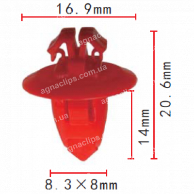 C 690 Кліпса Toyota Lexus 9090467037 молдингу