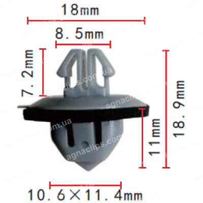 C804 Кліпса Lexus Toyota 7539260030 7539260031 молдингу двері