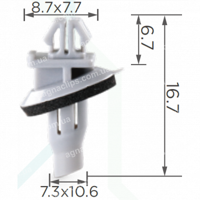 C 807 Кліпса Lexus Toyota 7588360010 молдингу