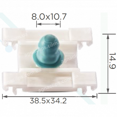 C 847 Кліпса VAG 1H0853585 молдингу двері