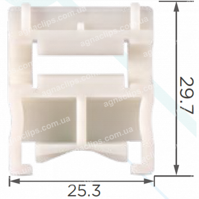 C 851 Кліпса Renault 7703077256 молдингу двері