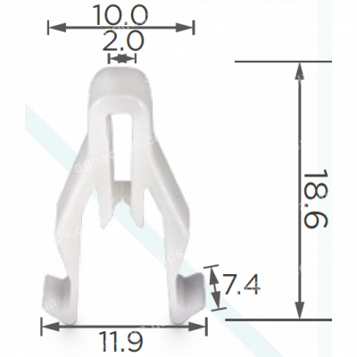 C 887 Кліпса Mitsubishi MQ907568 Toyota 18.6*14.9
