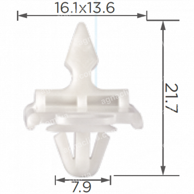 C 902 Кліпса Mercedes A0019884981 двері молдингу
