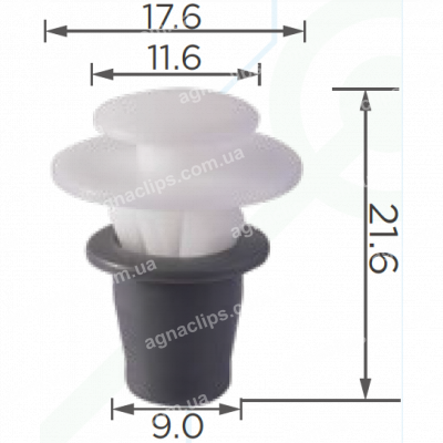 C 908 Кліпса Peugeot Citroen VW Audi Skoda 95667895 37853575