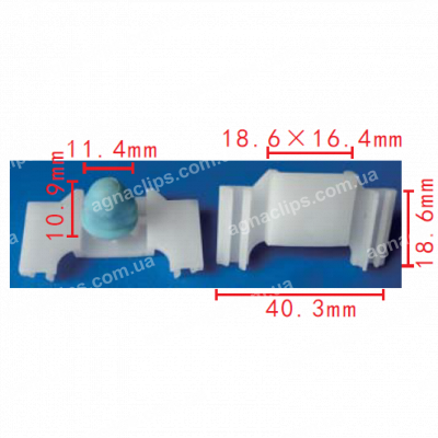 C 909 Кліпса VAG 1H0853585A молдингу двері