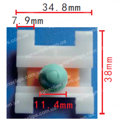 C910 Кліпса Audi VW 3A0853575 молдингу двері