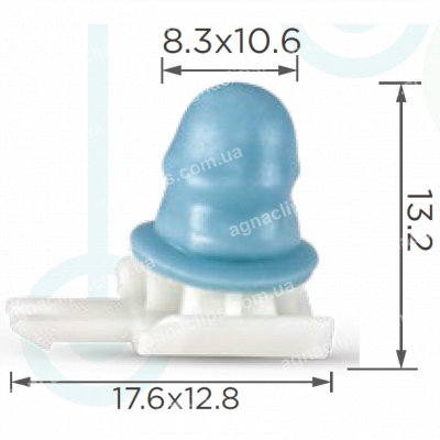 C 911 Кліпса VAG 3B0853575 молдингу двері