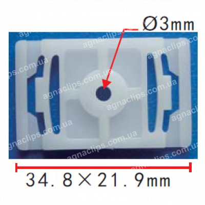 C 914 Кліпса Audi VW 4A0853825A молдингу двері