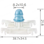 C922 Кліпса VW 1H0853585B молдингу двері