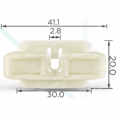 C 927 Кліпса VAG 443853909A молдингу двері