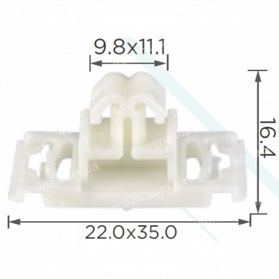 C 928 Кліпса VAG 4A0853825 молдингу двері
