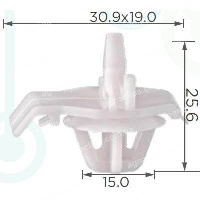 C 946 Кліпса Mercedes A0019886381 двері молдингу