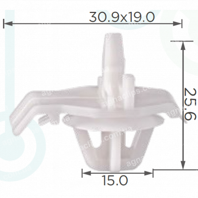 C 946 Кліпса Mercedes A0019886381 двері молдингу