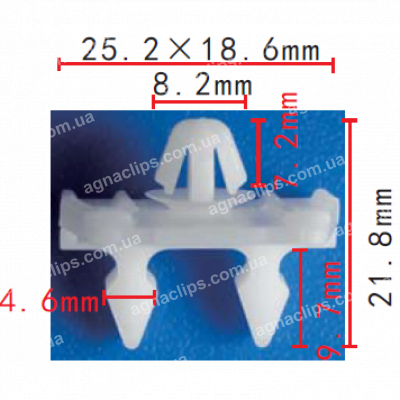 C 953 Кліпса Mercedes A0019884681 двері молдингу
