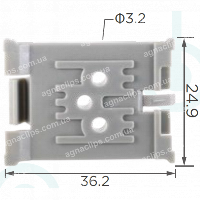 C 966 Кліпса Renault молдингу