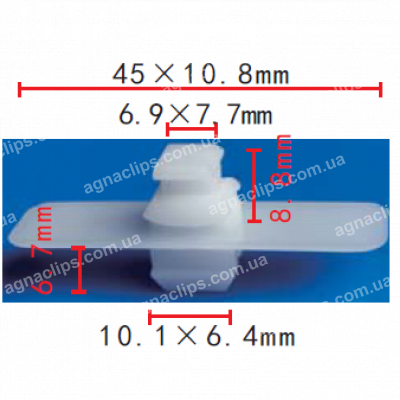 C 974 Кліпса Mercedes A0069888978 двері молдингу