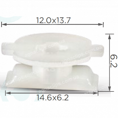 C 982 Кліпса Hyundai Kia 877193D000 молдинг двер