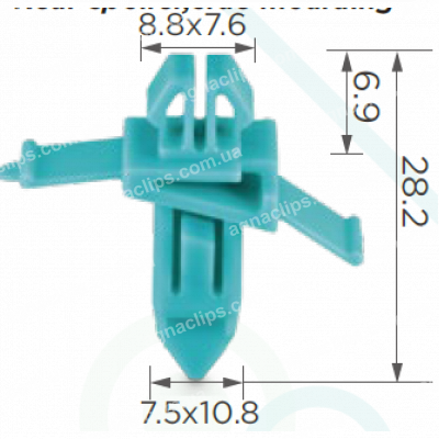 C 1091 Кліпса Lexus Toyota 7549160011 молдингу, надколісних дуг