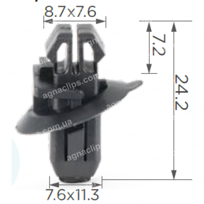 C1093 Кліпса Lexus Toyota 7539360030 молдингу, надколісних дуг