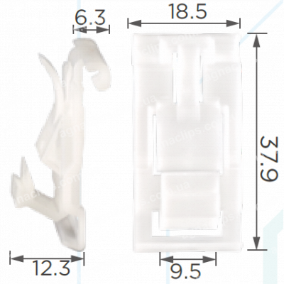 C 1144 Кліпса кріплення скла Ford